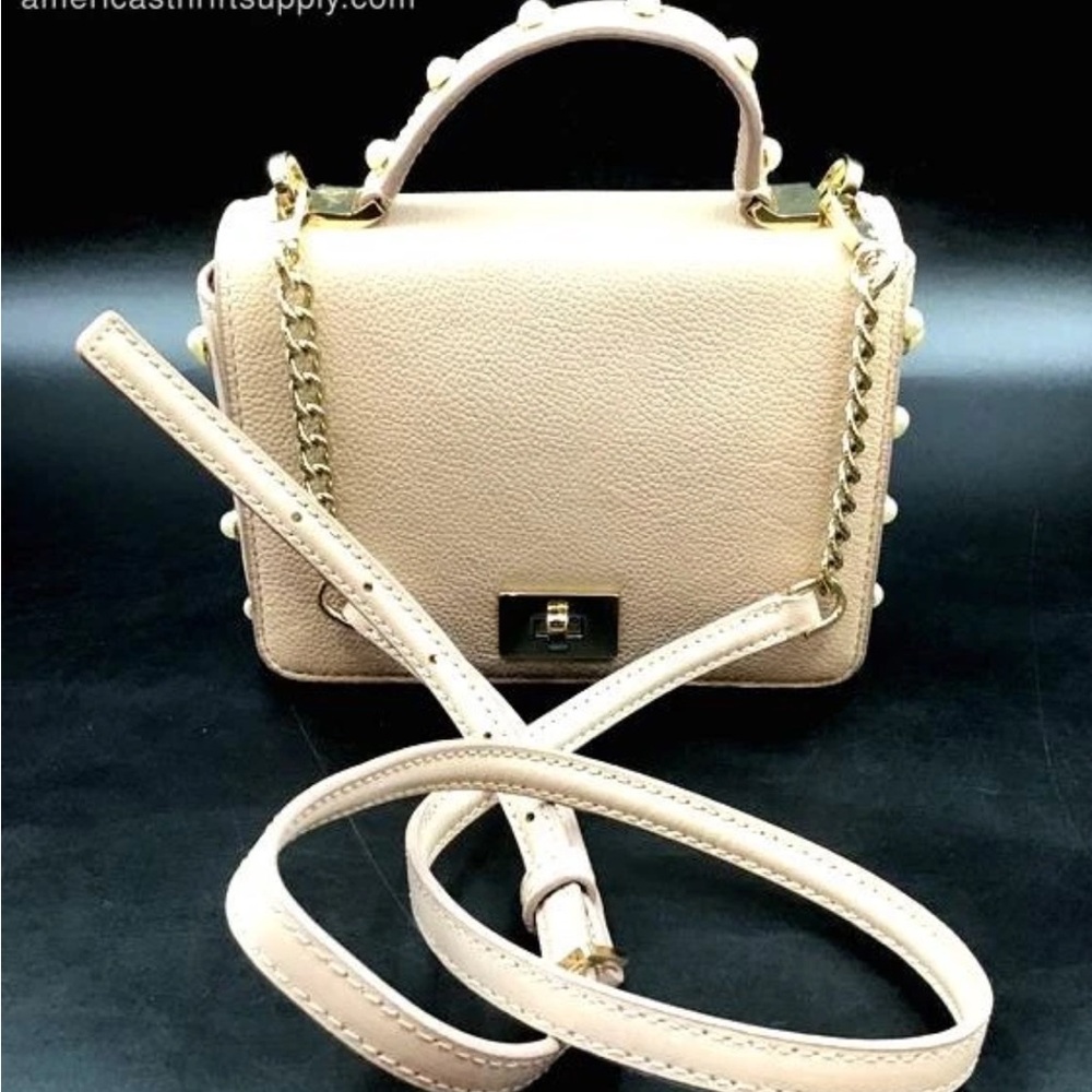 Kate Spade Blush Pink Leather 'Pearl Maisie' Crossbody Bag (+COA)